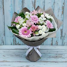 Букет цветов из:  Герберы, Альстромерии и Хризантемы #REPLACE_PRED# Александровке Наро-Фоминск