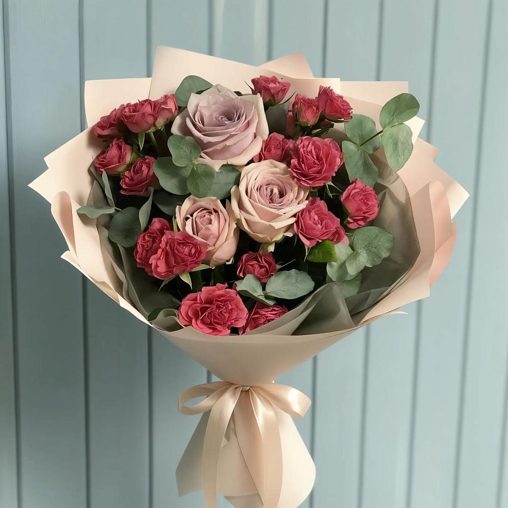 Букет цветов из: Гвоздики и Розы в Александровке Наро-Фоминск