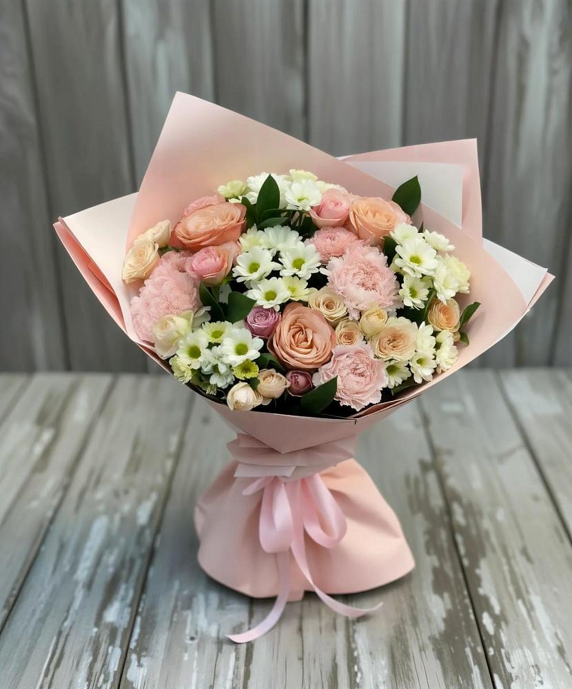 Букет цветов из: Гвоздики, Розы и Хризантемы в Александровке Наро-Фоминск