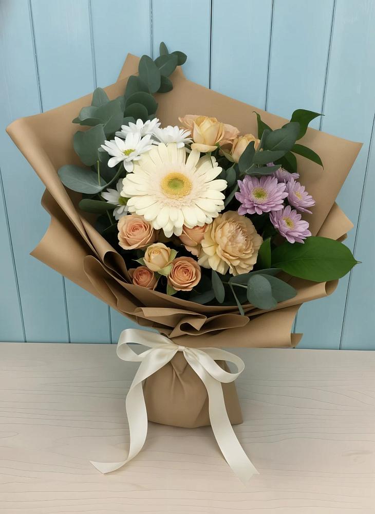 Букет цветов из: Герберы и Хризантемы в Александровке Наро-Фоминск