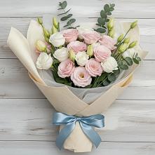 Букет цветов из:  Лизиантусы в Александровке Наро-Фоминск
