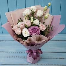 Букет цветов из:  Розы и Лизиантусы в Александровке Наро-Фоминск