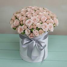 Цветочная композиция из Розы в шляпной коробке в Александровке Наро-Фоминск