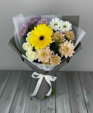 Букет цветов из:  Розы, Герберы и Хризантемы в Александровке Наро-Фоминск