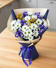 Букет цветов из:  Розы, Ирисы и Хризантемы #REPLACE_PRED# Александровке Наро-Фоминск
