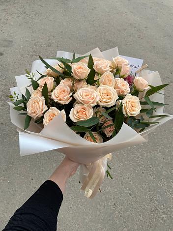 Букет Кремовые розы Латте в Александровке Наро-Фоминск