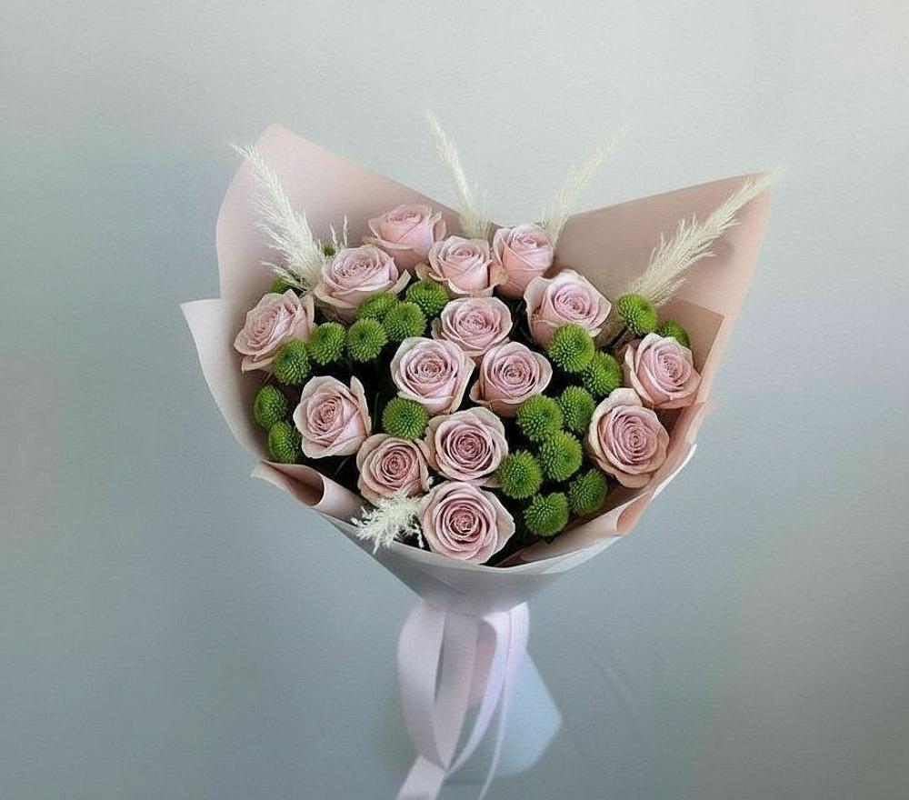 Букет цветов из: Розы и Хризантемы в Александровке Наро-Фоминск