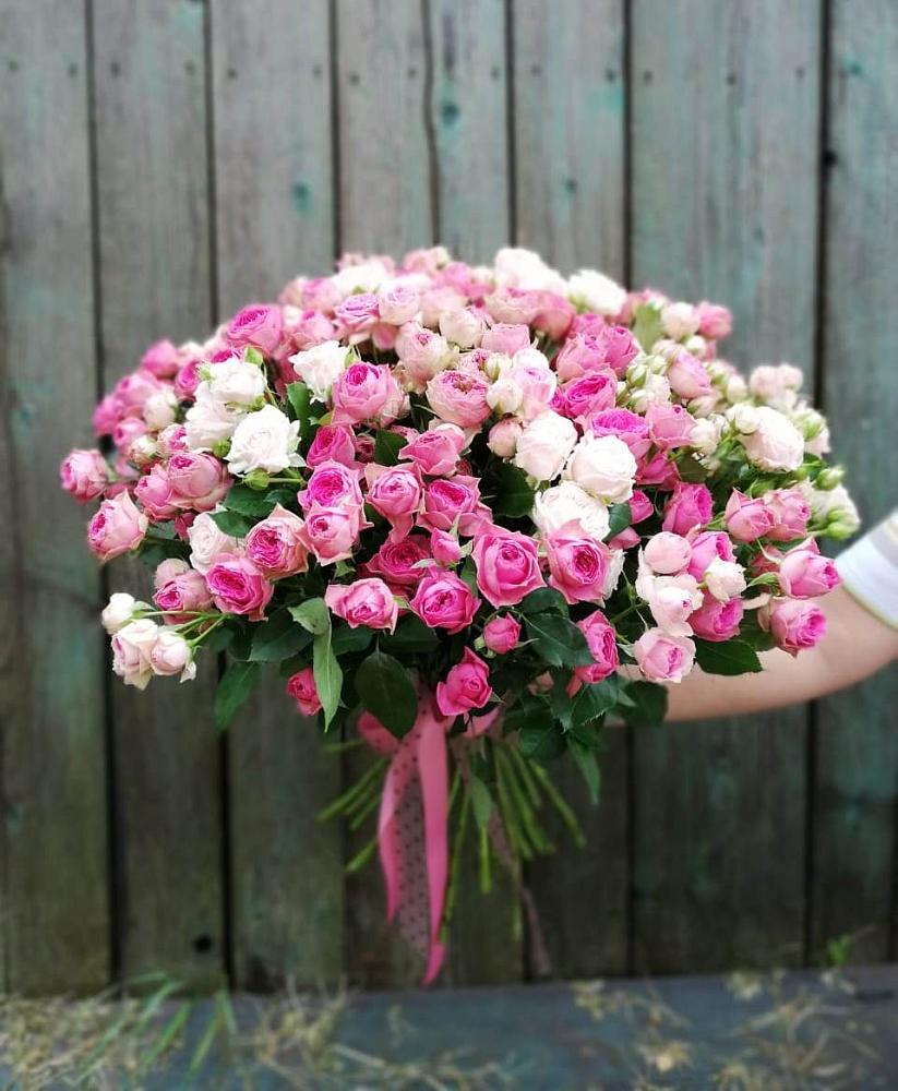 Букет Розовые кустовые розы Натали и Лав Лидия в Александровке Наро-Фоминск