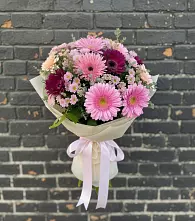 Букет цветов из:  Герберы и Хризантемы в Александровке Наро-Фоминск