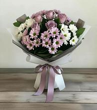 Букет цветов из:  Хризантемы и Розы в Александровке Наро-Фоминск