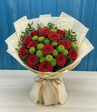 Букет цветов из:  Розы и Хризантемы в Александровке Наро-Фоминск