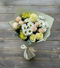 Букет цветов из:  Альстромерии, Розы и Хризантемы в Александровке Наро-Фоминск
