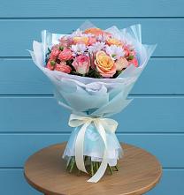Букет цветов из:  Хризантемы и Розы в Александровке Наро-Фоминск