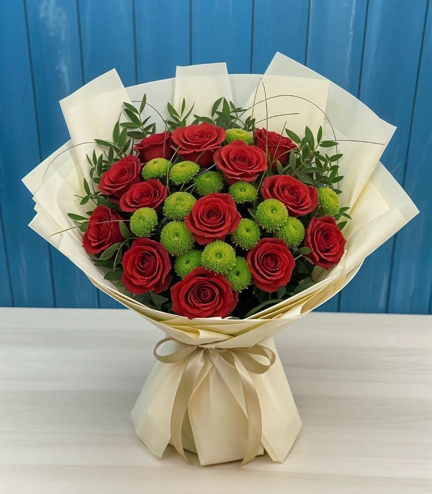 Букет цветов из: Розы и Хризантемы в Александровке Наро-Фоминск