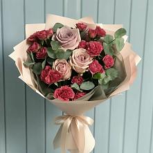 Букет цветов из:  Гвоздики и Розы в Александровке Наро-Фоминск