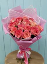 Букет 15 Розовых роз Равель в Александровке Наро-Фоминск