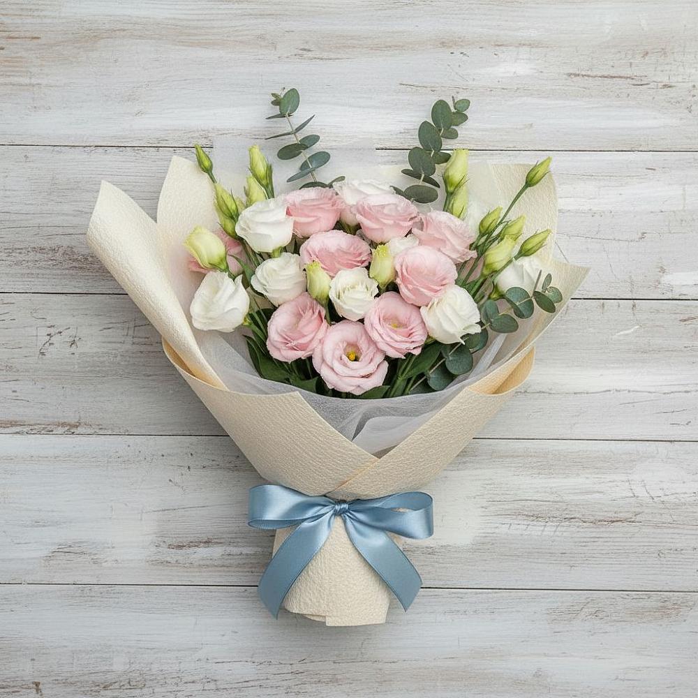 Букет цветов из: Лизиантусы в Александровке Наро-Фоминск